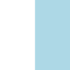 white with light blue border