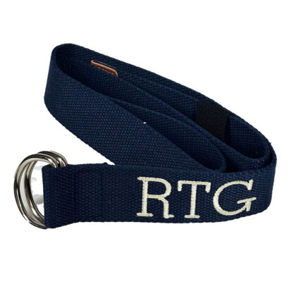 monogrammed canvas belt