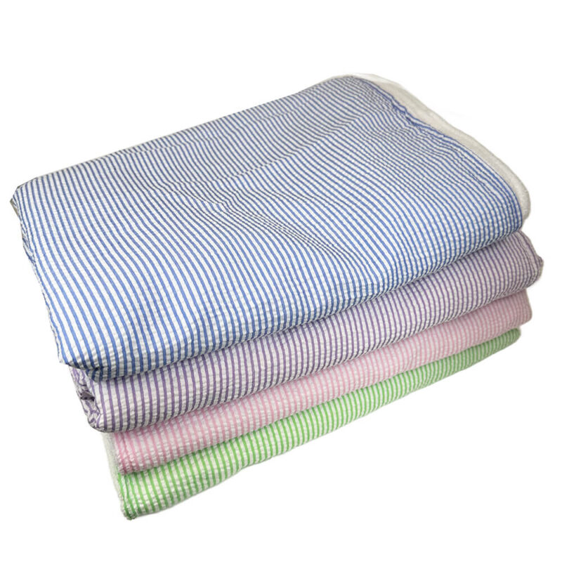 Personalized Seersucker Beach Towel - Image 3