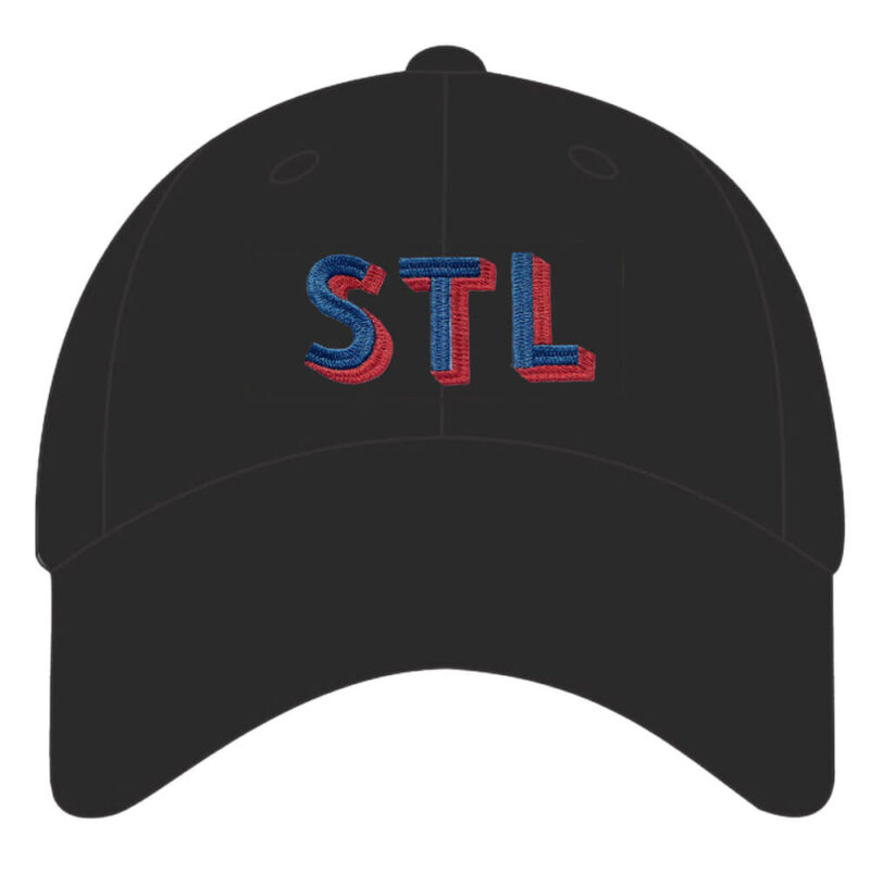 STL in 3D baseball cap in black