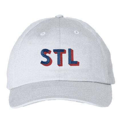 STL in 3D baseball cap in white
