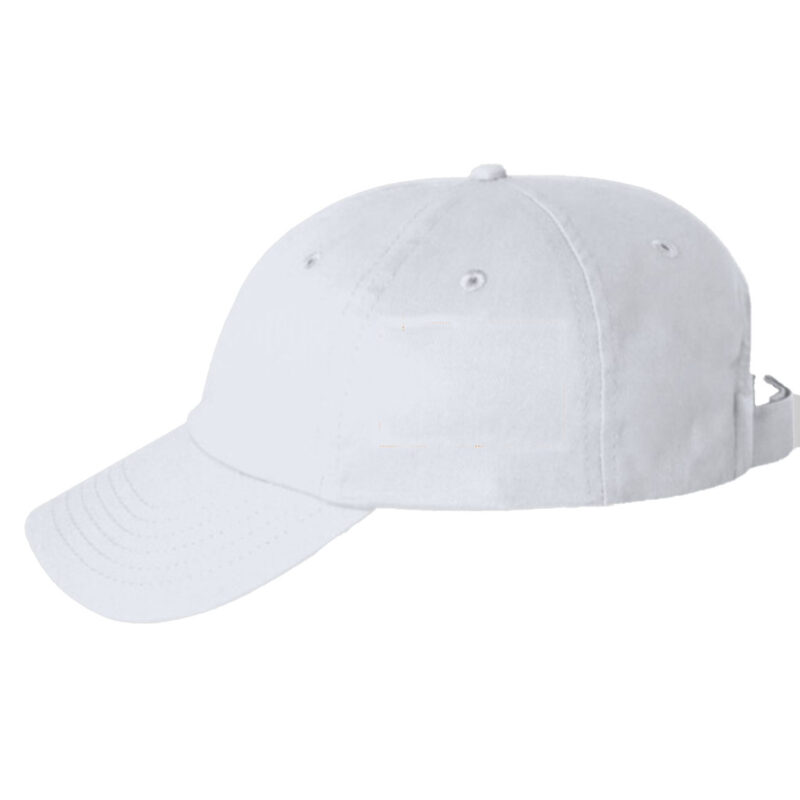 white baseball cap - side view
